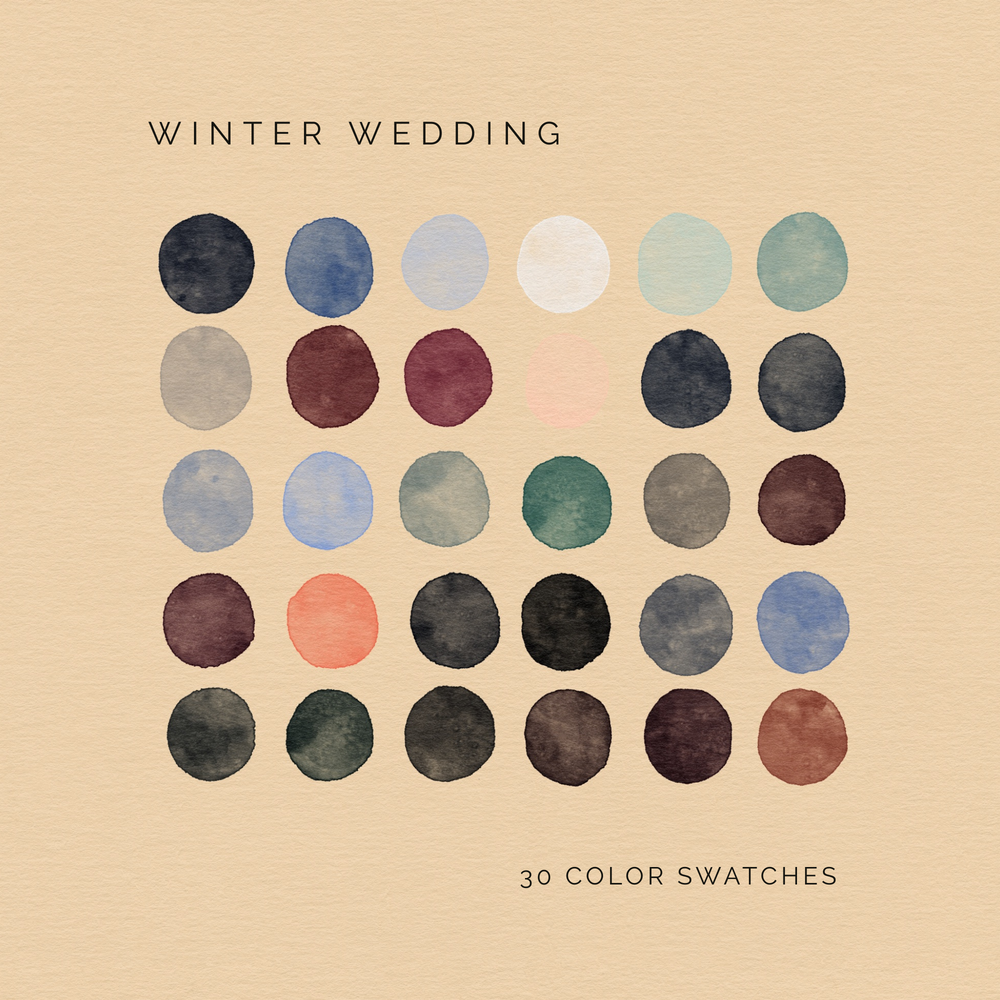 Winter Wedding Color Palette