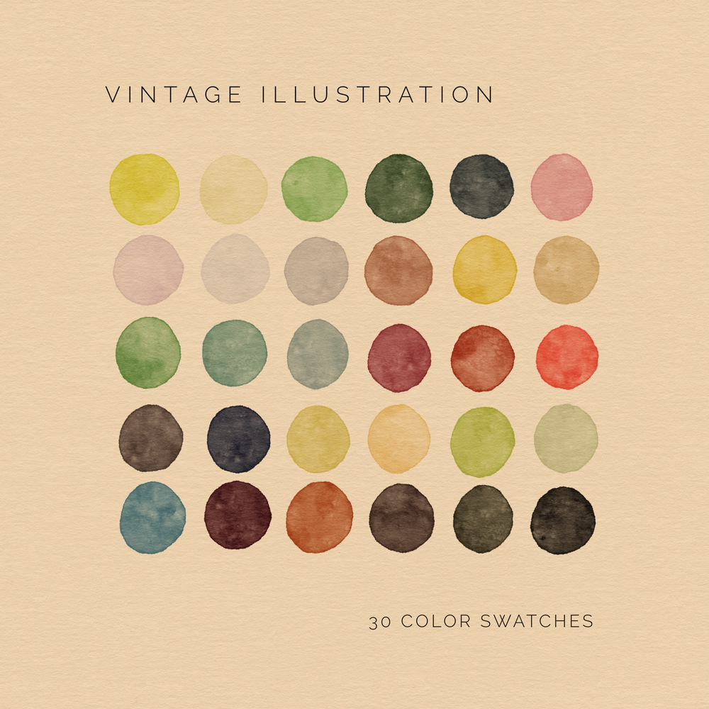 Vintage Illustration Color Palette